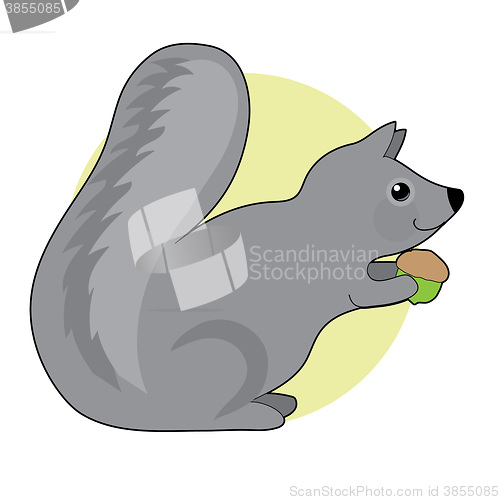 Image of Squirrel and Nut