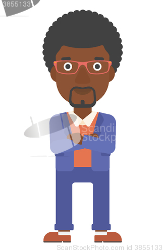 Image of Happy man with crossed arms.