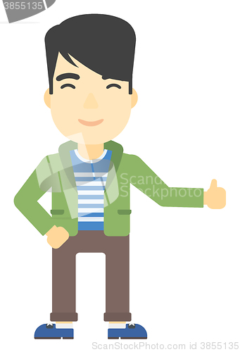 Image of Man showing thumbs up.