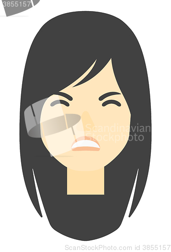 Image of Screaming aggressive woman.