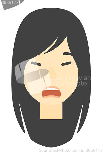 Image of Screaming aggressive woman.