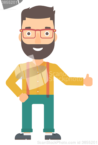 Image of Man showing thumbs up.