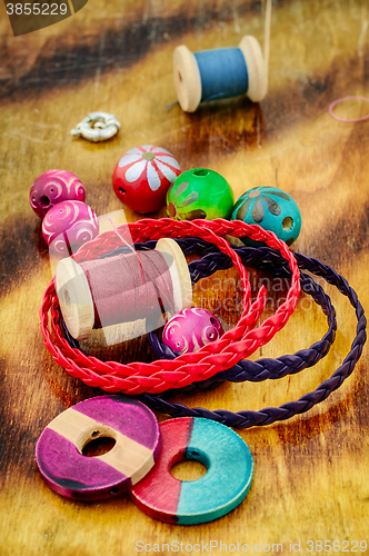 Image of Colorful beads for bracelet