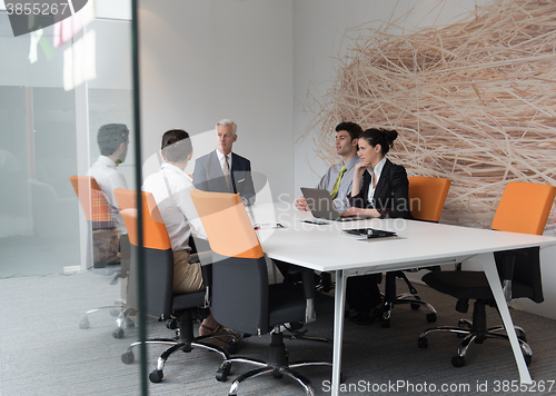 Image of business people group brainstorming on meeting