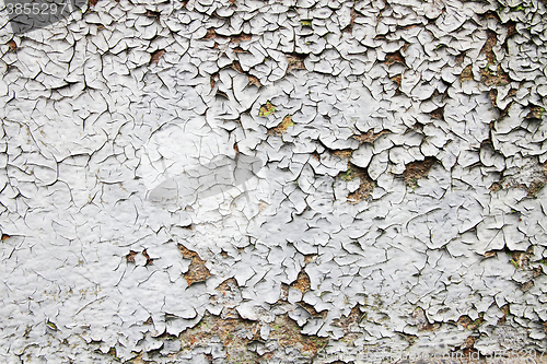 Image of old damaged white wall