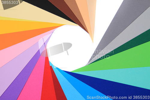 Image of color papers background