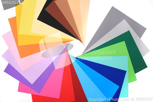 Image of color papers background