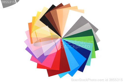 Image of color papers background