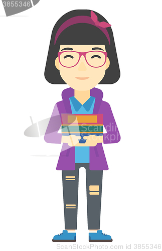 Image of Woman holding folders.