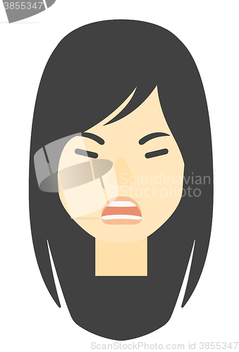 Image of Screaming aggressive woman.