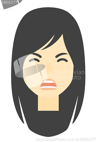 Image of Screaming aggressive woman.