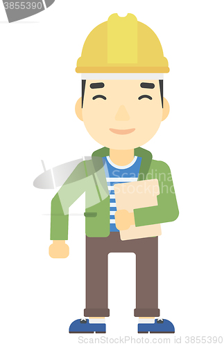 Image of Man holding tablet.