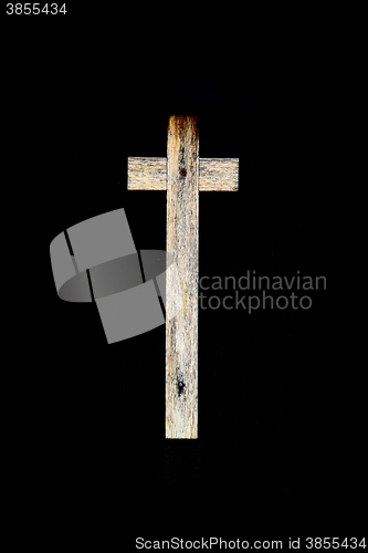 Image of old wooden crucifix 