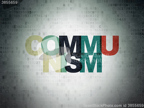 Image of Politics concept: Communism on Digital Paper background