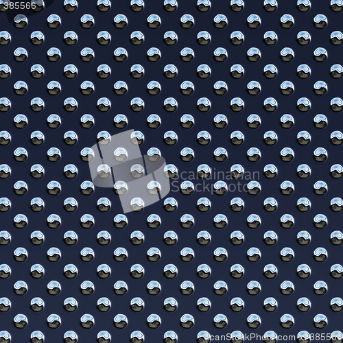 Image of dark blue studded plate