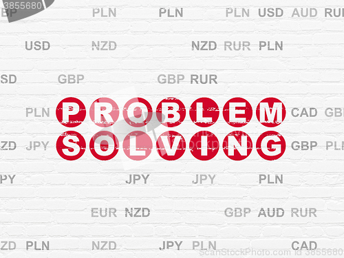 Image of Business concept: Problem Solving on wall background