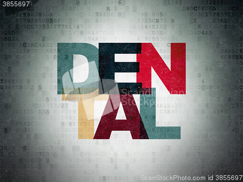 Image of Medicine concept: Dental on Digital Paper background