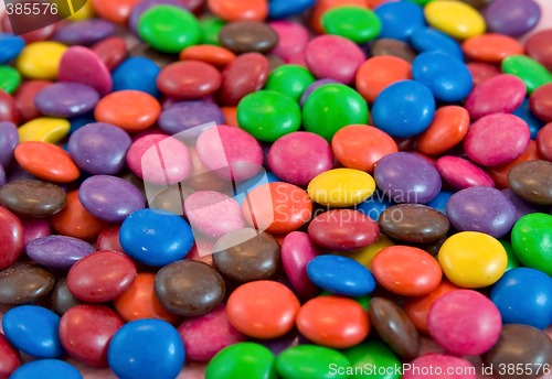 Image of background pile of smarties chocolates