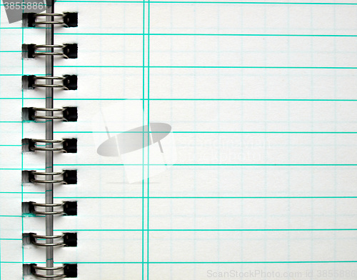 Image of Blank notebook page