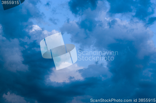 Image of Dramatic clouds after thunderstorm