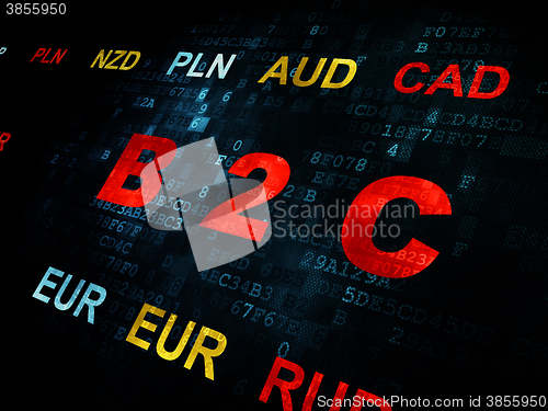 Image of Business concept: B2c on Digital background