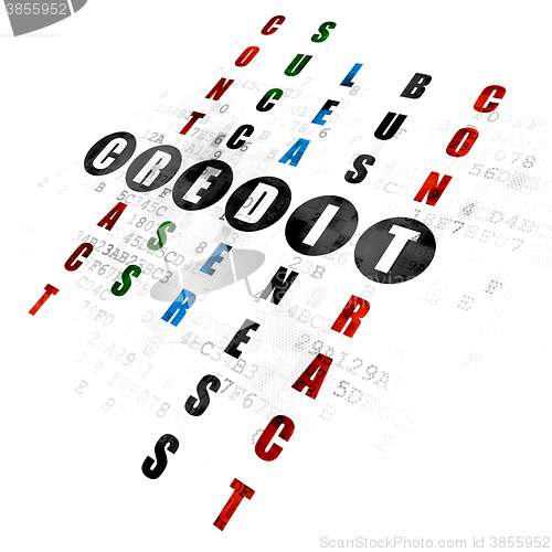 Image of Business concept: Credit in Crossword Puzzle