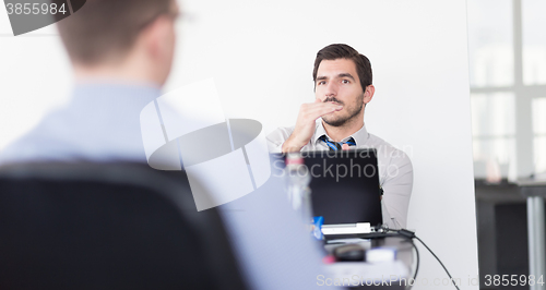 Image of Business meeting in office.