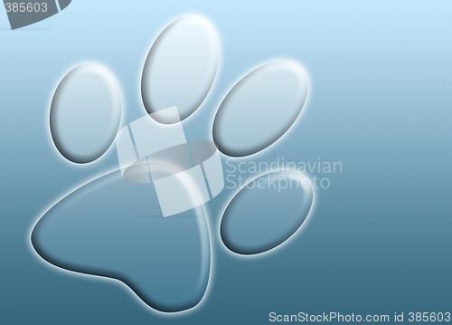 Image of abstract paw print