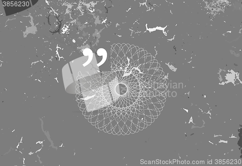 Image of Quote text bubble. Commas, note, message and comment. Quote element design. Quote citation. Quote template. Design element similar to quote. Text, commas, quote and note. Motivation and inspiration. 