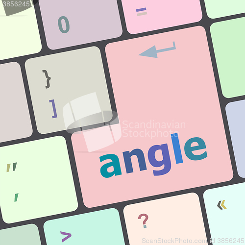 Image of angle Button on Modern Computer Keyboard key vector illustration