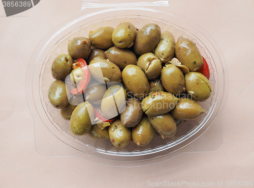 Image of Green olives vegetables