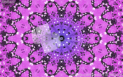 Image of Bright pink-lilac mosaic pattern