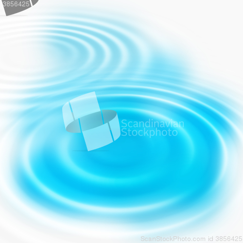 Image of Abstract blue concentric ripples