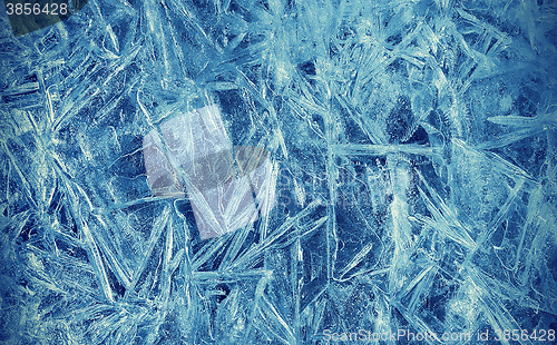 Image of Texture of natural ice pattern 