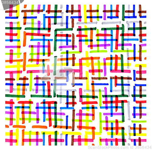 Image of Colorful intersection dotted line pattern