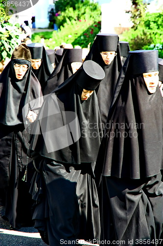 Image of Nuns take part in the religious procession