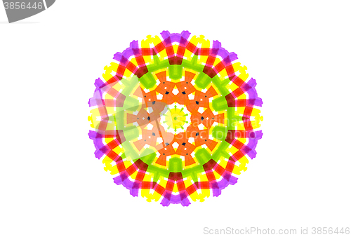 Image of Abstract bright color shape