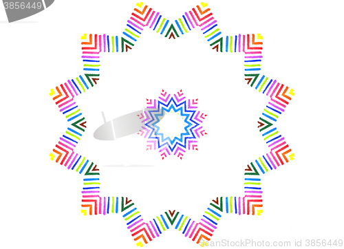 Image of Colorful line pattern