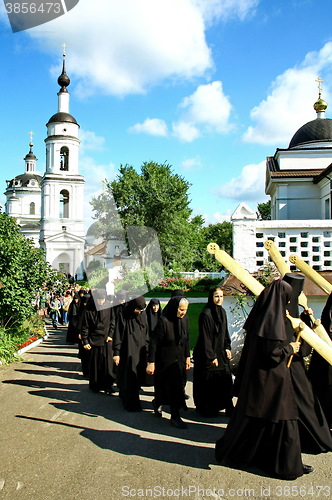 Image of Nuns take part in the religious procession