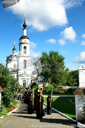 Image of Nuns take part in the religious procession