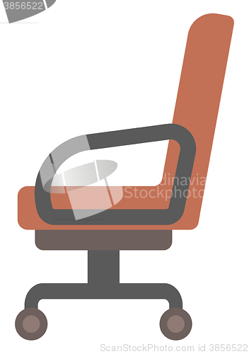Image of Brown office chair.