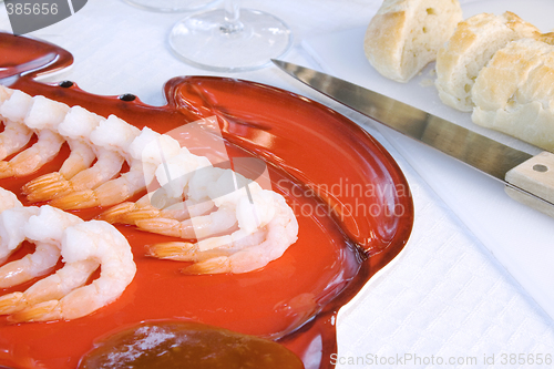 Image of Shrimps on a Plate