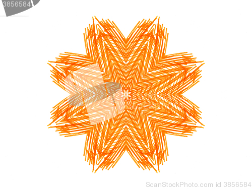 Image of Abstract orange star shape