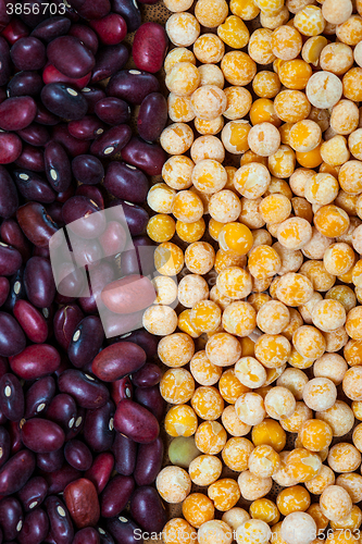 Image of red bean and green pea