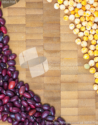 Image of green pea and red bean