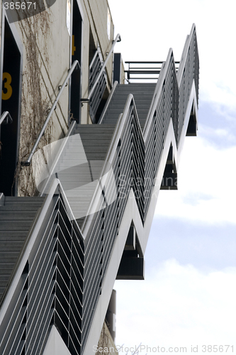 Image of Metal Stairs Going Up