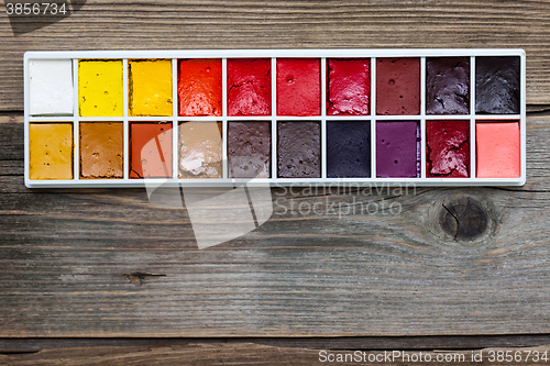 Image of new watercolor paint-box