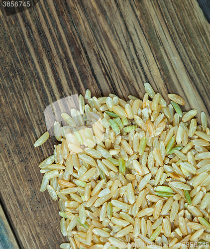 Image of brown rice seeds