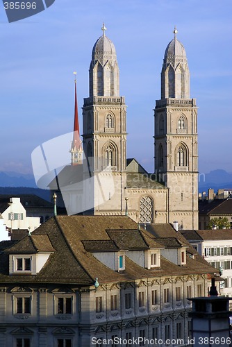 Image of Grossmuenster cathedral in Zuerich