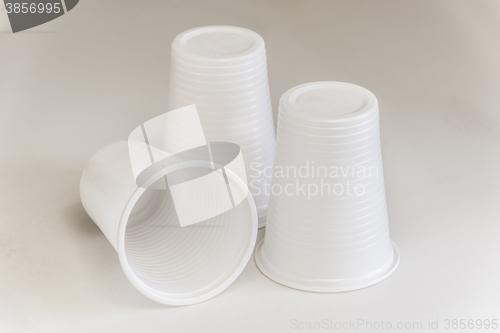 Image of Three Plastic glasses